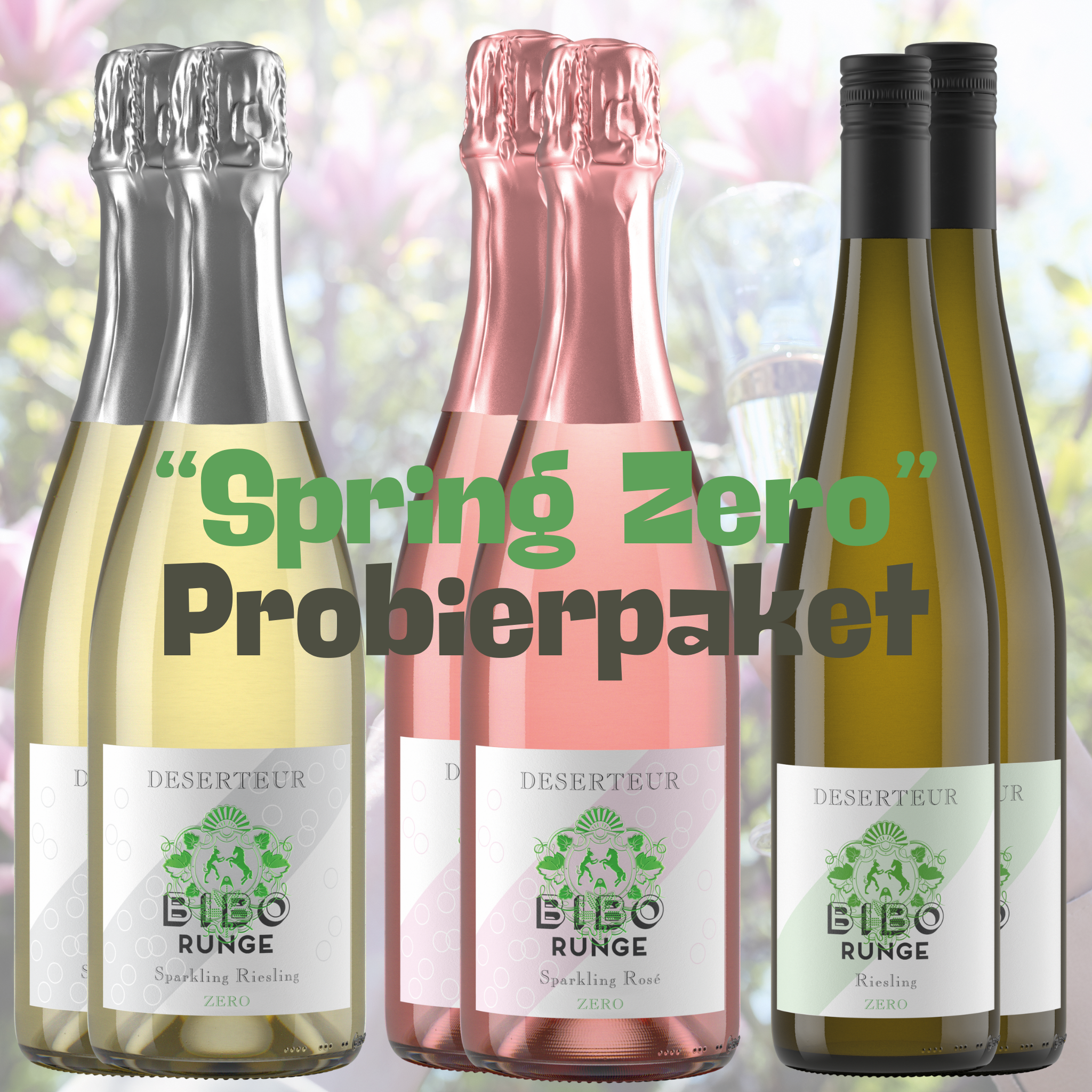 Spring Zero - 6er Probierpaket alkoholfreier Wein und Sekt
