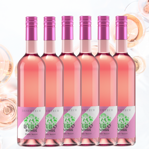 DESERTEUR Pinot Secco - 6er Vorteilspaket alkoholfreier Rosé