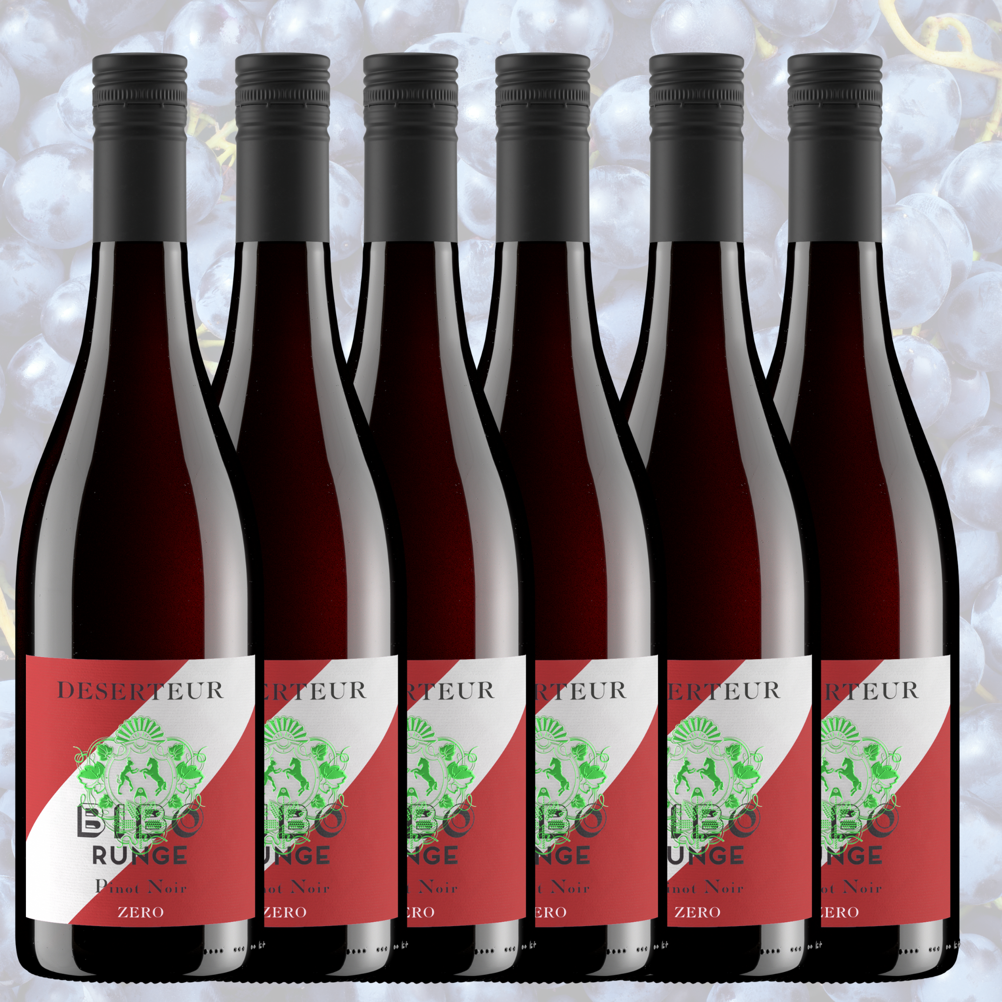 DESERTEUR Pinot Noir - 6er Vorteilspaket alkoholfreier Rotwein