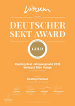 Laden Sie das Bild in den Galerie-Viewer, 2013 Jahrgangs Riesling Sekt brut

