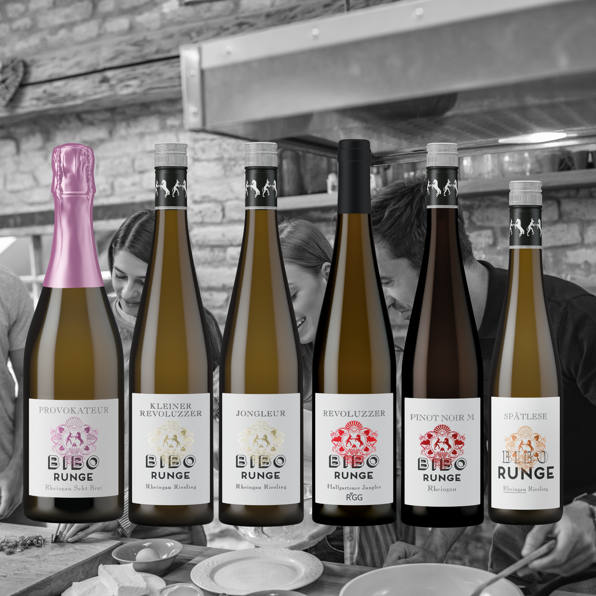 Menübegleitung - 6er Probierpaket Wein &  Sekt