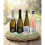 Laden Sie das Bild in den Galerie-Viewer, Hallgartener Osterkiste - 4er Probierpaket Crémant und Wein
